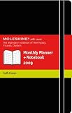 Moleskine Monthly Notebook 12 Months Soft Black Cover Large