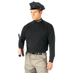 3413 BLACK SECURITY MOCK TURTLENECK