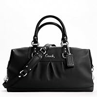Coach's Coach Leather Large Ashley Sabrina Duffle Satchel Bag Purse Tote 15447 Black Only For $498.00