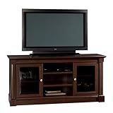 Sauder Palladia Full Size TV Stand in Cherry Finish, width 19in