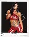 VICTORIA AUTOGRAPHED WWE WRESTLING PROMO PHOTO # 822