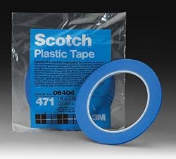 1/8" 3M Scotch Blue Fine Line Plastic Striping Tape-Car