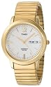 Timex Men's Classic Dress Expansion Gold-Tone Stainless Steel Bracelet Watch #T21942