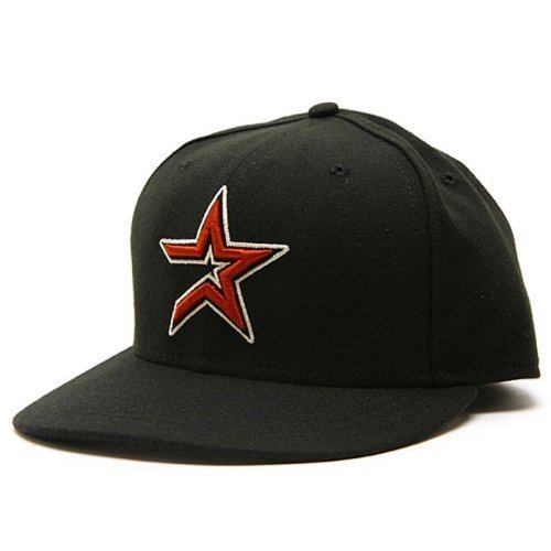 Houston Astros NEW ERA Fitted Baseball Hat - Black
