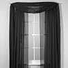 Elegance Sheer Voile Black 216 Inch Scarf