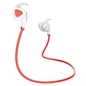GLCON GS-Q5 Mini Lightweight Sport Wireless Stereo Bluetooth Headset Headphones BT Earphone Earpiece Earbuds with Microphone Mic, A2DP, Noise Cancellation, Music Remote Control, for Bike Cycling, GYM, Running, Exercises of Apple iPhone 6 6 plus 5 5s 5c, i