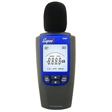 Supco EM80 Sound Level Meter, 2.4" Length x 1.2" Width x 6.1" Height, 30 to 120dB, 1.5 dB Accuracy
