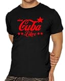 Touchlines T-Shirt Viva Cuba Libre - Kult  S-XXXL, Black/Red (Bl/Re), S
