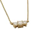 Three Stone Diamond Fashion Pendant Necklace
