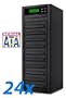Bestduplicator 10 Target DVD CD Duplicator with DVDRW Burners Athena Duplication Controller, Standalone Copier Tower Replication Recorder Black