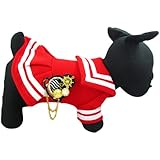 Alfie Couture Designer Pet Apparel - Fran Sailor Dress - Color: Red, Size: XS