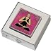 Yoga Namaste Rose Small Pill Box - Polished w/Mirror