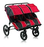 Baby Jogger Summit 360 Triple Jogging Stroller, Red Black
