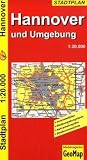 Stadtplan Hannover und Umgebung 1:20 000: Innenstadtplan, Stadtumgebungskarte, Nahverkehrsplan, Stra�enverzeichnis