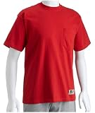 : Russell Athletic Men's Cotton Performance Pocket Tee, True Red, Medium