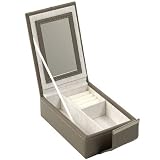 Mink colored mini jewelry traveler case by Wolf Designs by Daralis