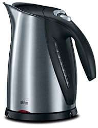 Braun WK600 Impressions 7-Cup Electric Kettle, Brushed Stainless Steel