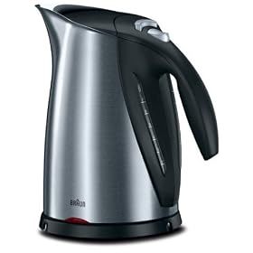 Braun WK600 Impressions 7-Cup Electric Kettle, Brushed Stainless Steel by Braun