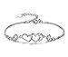 Multi Layered Retro Infinity Handmade Woven Braid Love Owl Bracelet Bangle Gift