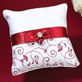 Red & White Ring Pillow