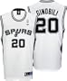 Manu Ginobili White Reebok NBA Replica San Antonio Spurs Jersey