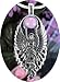 Sterling Silver Rose Quartz ANGEL Goddess Pendant