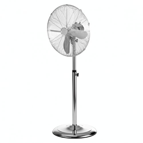 Ventilateur sur pied chromé 45cm DOM270