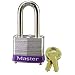 Master Lock 3DLF Laminated Padlock with 1-1/2-Inch Shackle, 1-9/16-Inch Wide