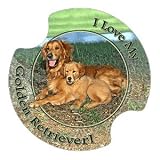 Golden Retriever Carsters, Coasters for Your Car