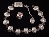 Navajo Yei Men Concho Belt, Bracelet and Necklace