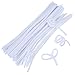 eBoot 100 Pieces Pipe Cleaners Chenille Stem for Arts and Crafts, 6 x 300 mm (White)
