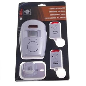 Allarme Antifurto Con Sensore 110&deg; E Sirena 105dB - Completo Di 2 Telecomandi - Per Casa E Ufficio