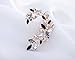 TrendyWorld Lady's Leaf Shape Crystal Resin Ear Cuff Left Ear