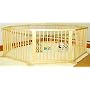 Aosom Baby Kids Wooden Playpen Room Divider 8 Panel
