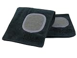 MUkitchen MUmodern Microfiber Dishcloth with Scrubber, Onyx