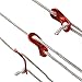 Lowpricenice Bluecell Red Color 10Pcs Aluminum Guyline Cord Adjuster for Tent Camping Hiking Backpacking Picnic Shelter Shade Canopy Outdoor Activity