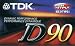 TDK D90 Audiocassette - Normal Bias
