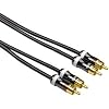 Hama ProClass Audio-Kabel, 2 Cinch - 2 Cinch, Metall, 3,0 m