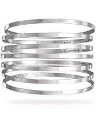 CleverSilvers 7 8 Flat Bangles