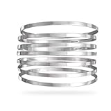 Sterling Silver 7 8 Inch Flat Bangles