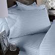 Blue Stripes 600 Thread Count Queen Sheet Set 100 % Egyptian Cotton 4pc Bed Sheet set (Deep Pocket) By sheetsnthings