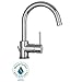 La Toscana 78CR250 Elba Single Handle Bathroom Faucet with Metal Pop-Up Drain, Chrome