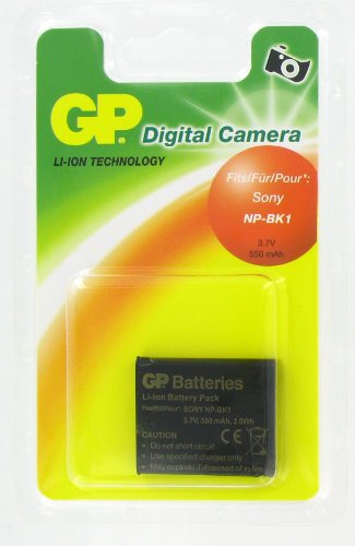 GP Akku f&uuml;r Sony NP-BK1 (Li-Ion, 3,7V, 550 mAh) Preisvergleich