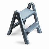 Review Rubbermaid 4209-03-GRAY / Rubbermaid 4209-03-GRAY EZ Step Gray Two-Step Folding Step Stool 