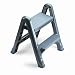 Office Products : Rubbermaid 4209-03-GRAY EZ Step Gray Two-Step Folding Step Stool 