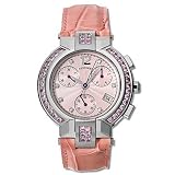 Concord La Scala Ladies' Watch Chronograph Stainless Steel Rose Guilloche Dial Diamond Bezel... by Concord