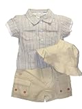 Baby Boy Shorts, Top & Hat Outfit by Creme De La Creme