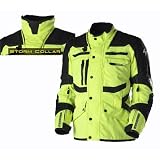Scorpion Commander Mens Textile Motorcycle Jacket Neon Yellow Extra Large-Tall XL-Tall