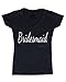 Shop4Ever® Bridesmaid Women's V-Neck T-shirt Wedding Shirts SLIM FIT