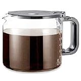 Krups XE406B 12-cup glass carafe, carbon grey.